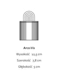 Arco Iris Graphite Black - świeca z czarnej gliny - Kyuka Design