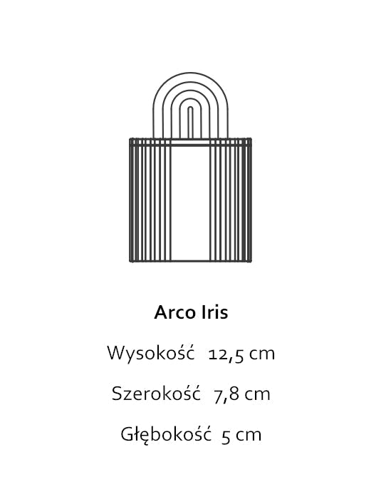 Arco Iris Graphite Black - świeca z czarnej gliny - Kyuka Design