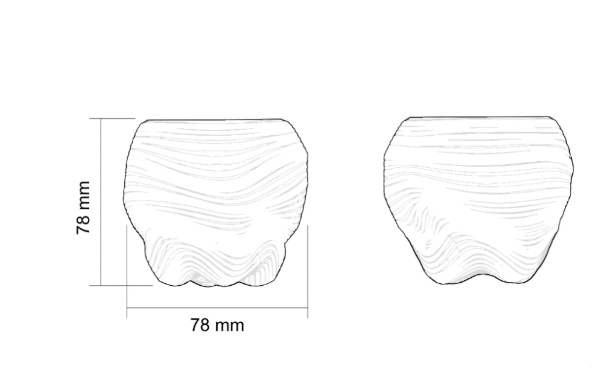 Canyon Black - czarka z czarnej gliny - Kyuka Design