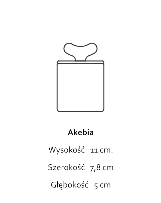 Akebia Graphite Black - Pojemnik z czarnej porcelany - Kyuka Design