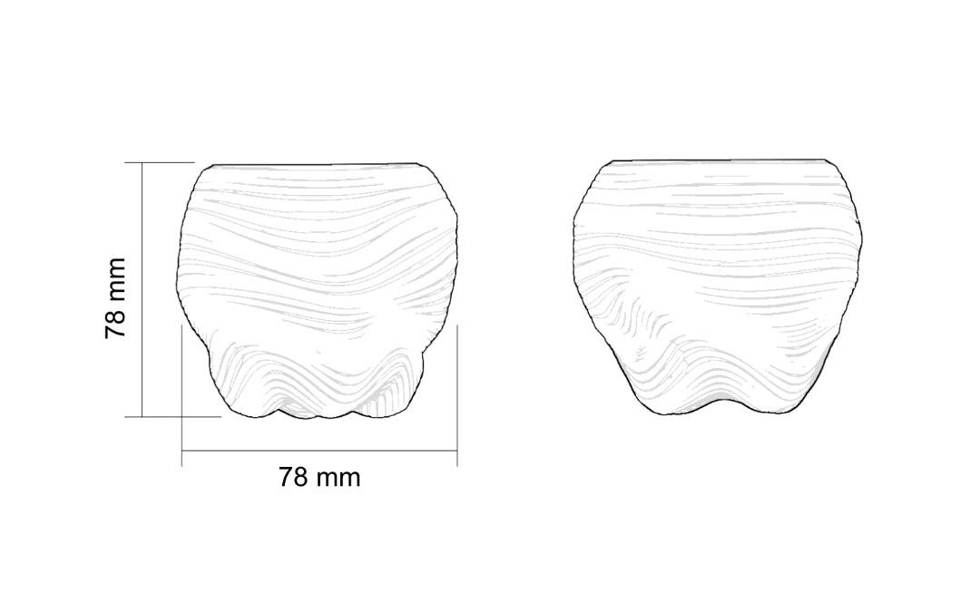 Canyon - świeca z porcelany Parian. - Kyuka Design