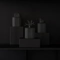 Ki Graphite Black - pojemnik z czarnej porcelany - Kyuka Design