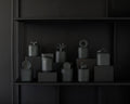 Outlet Arco Iris Graphite Black - świeca z czarnej porcelany - Kyuka Design