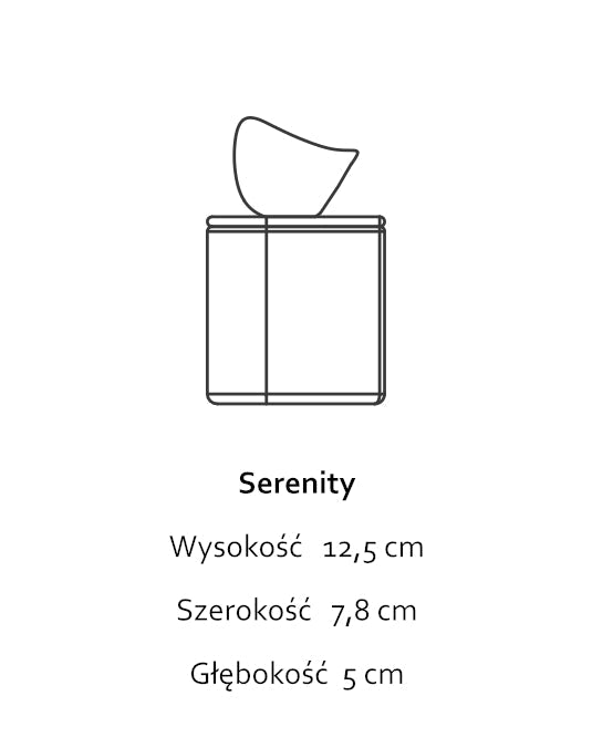 Serenity Graphite Black - świeca z czarnej porcelany - Kyuka Design